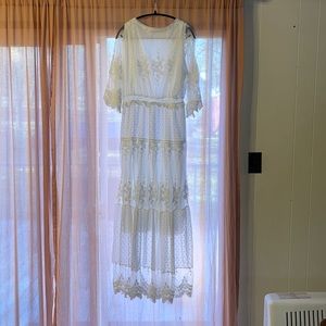 XL White Lace Dress